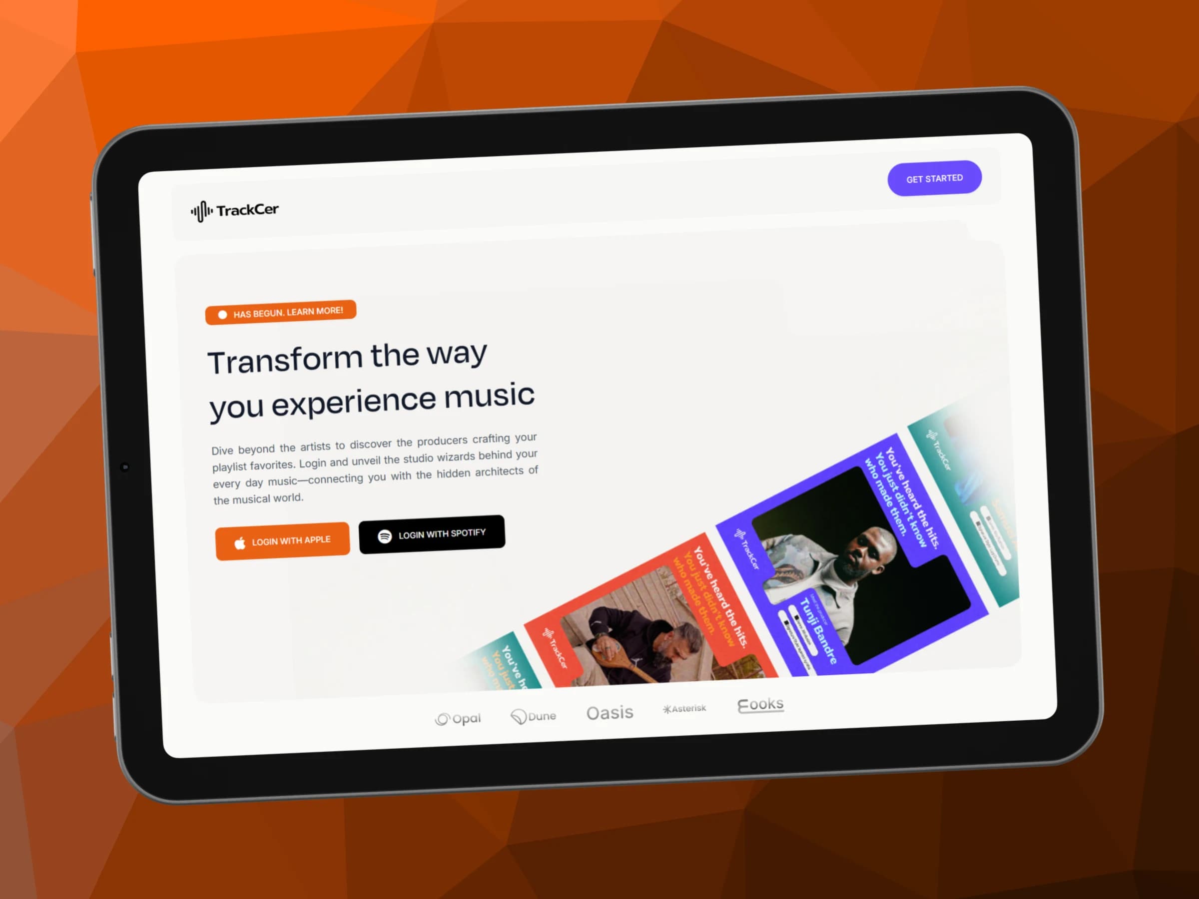 Preview image for TrackCer – Music Analytics Platform