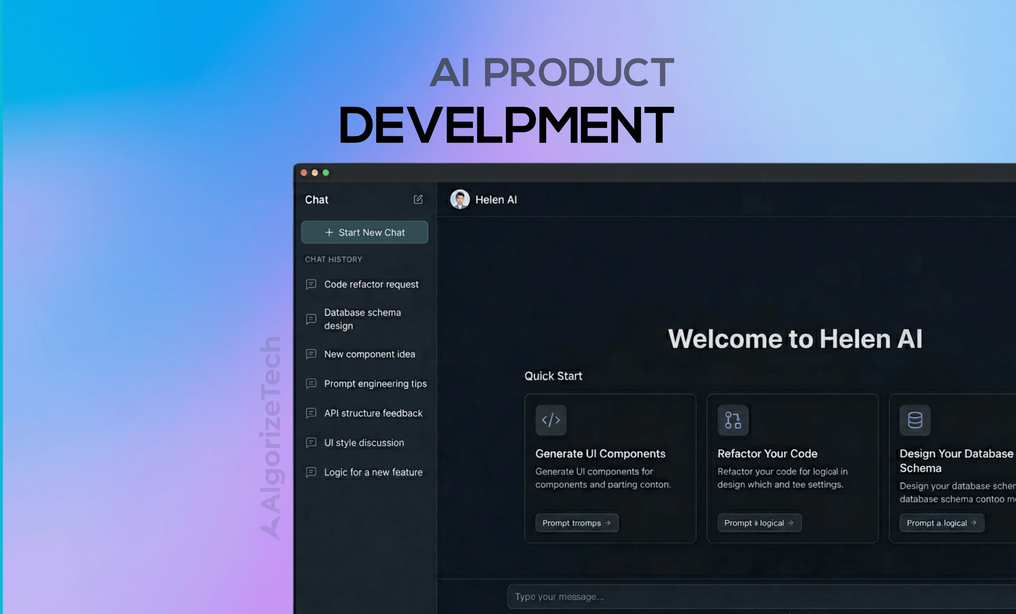 AI Product Development service illustration